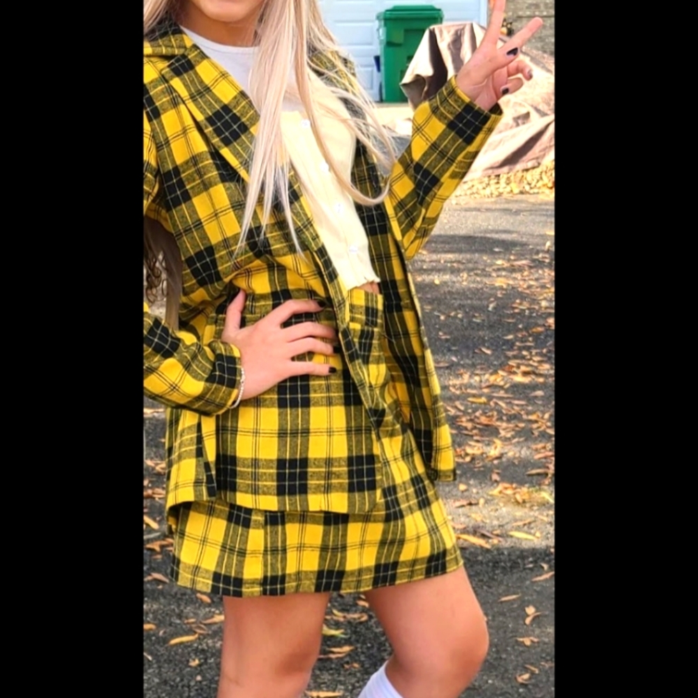 Skirt and jacket for a Cher clueless costume